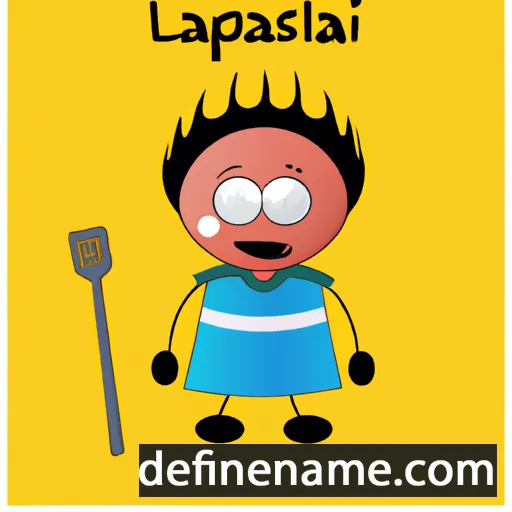 cartoon of the name Lapassalan