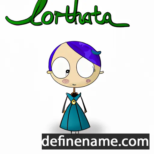 cartoon of the name Laportia