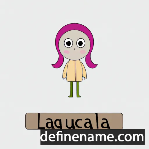 cartoon of the name Laquilla