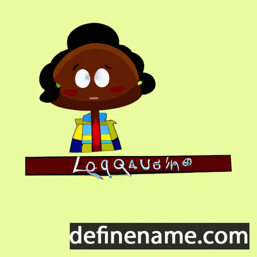 cartoon of the name Laquonne