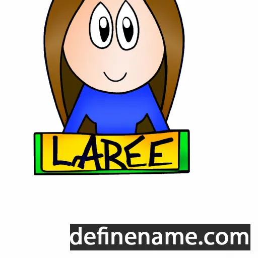 cartoon of the name Larae