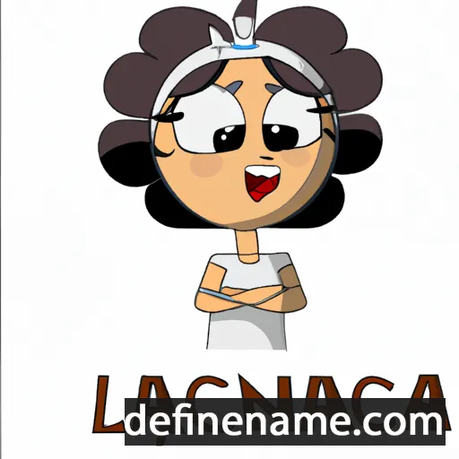 cartoon of the name Larcena