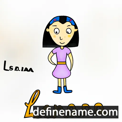 cartoon of the name Lareina