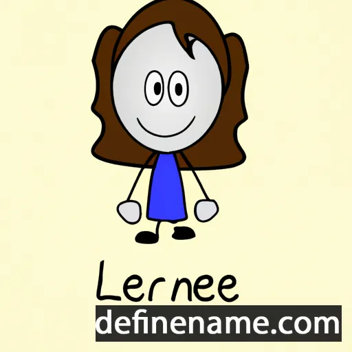 cartoon of the name Larene