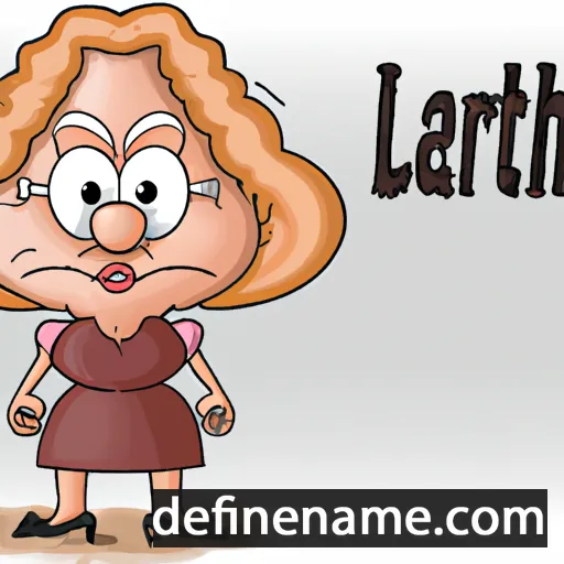 cartoon of the name Laretta