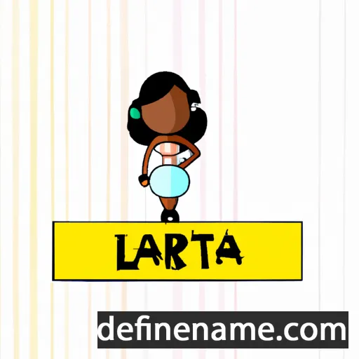 cartoon of the name Larita