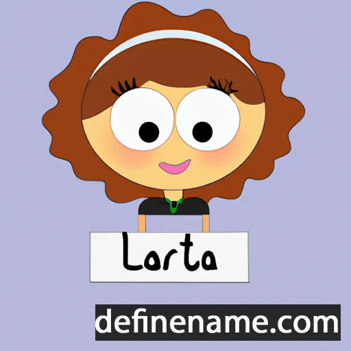 cartoon of the name Larita