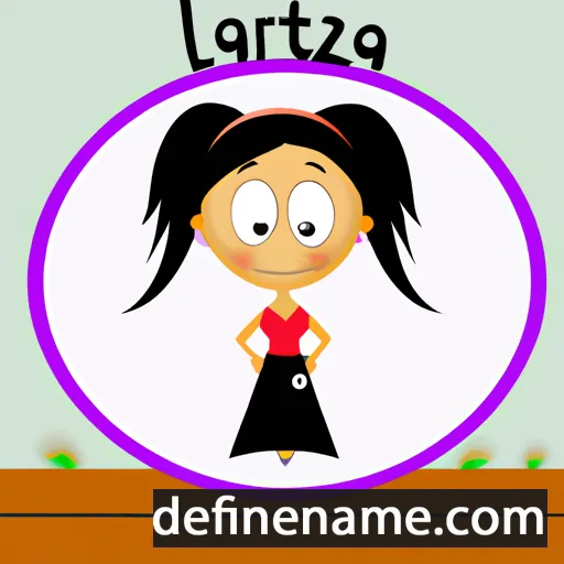 cartoon of the name Laritza