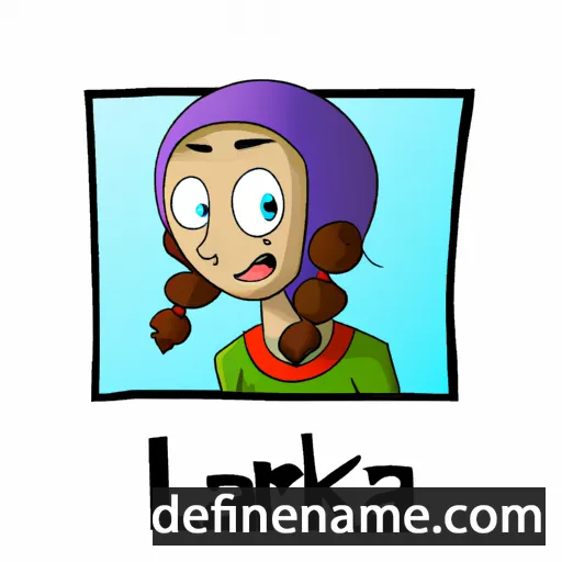 cartoon of the name Larka