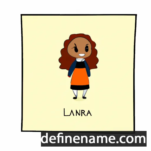 cartoon of the name Larna