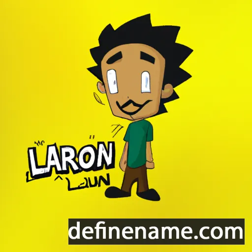 cartoon of the name Laron