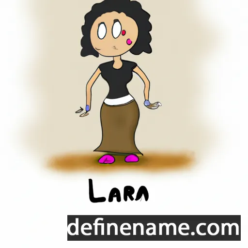 cartoon of the name Larra