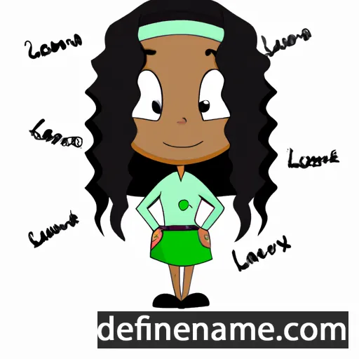 cartoon of the name Larriah