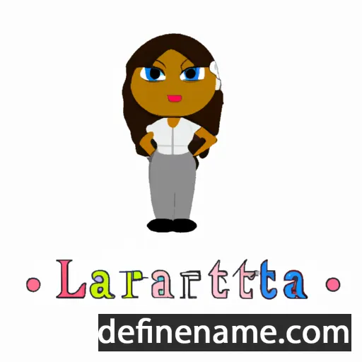 cartoon of the name Larrietta