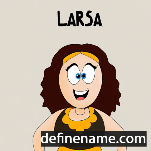 cartoon of the name Larsa