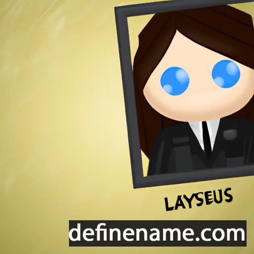 cartoon of the name Laryssa