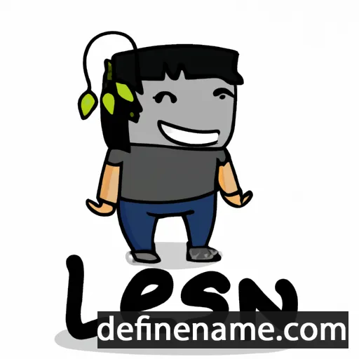 cartoon of the name Lasean