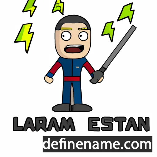 cartoon of the name Laserian