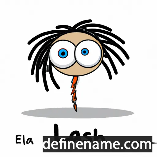 cartoon of the name Lash