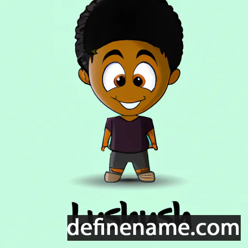 cartoon of the name Lashaun