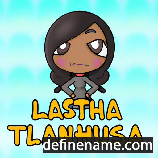 cartoon of the name Lashauntea