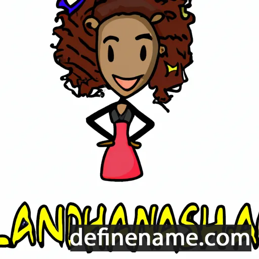 cartoon of the name Lashawnda