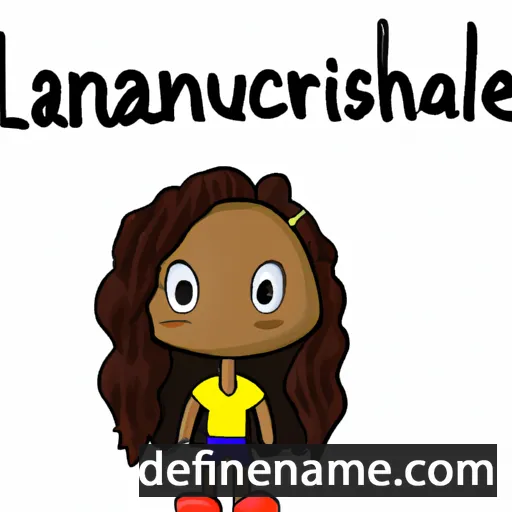 cartoon of the name Lashawndre