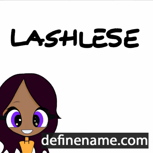 cartoon of the name Lashaye