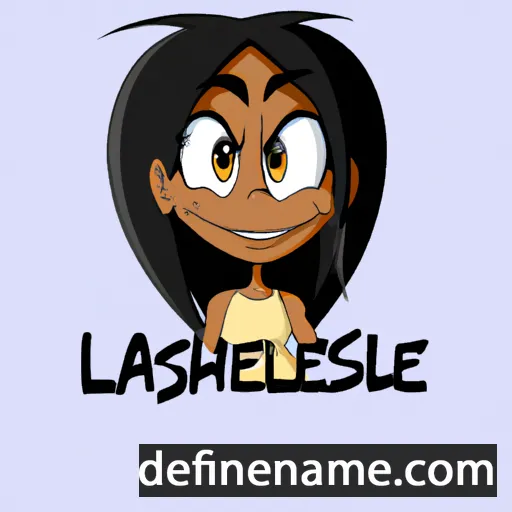 cartoon of the name Lashell