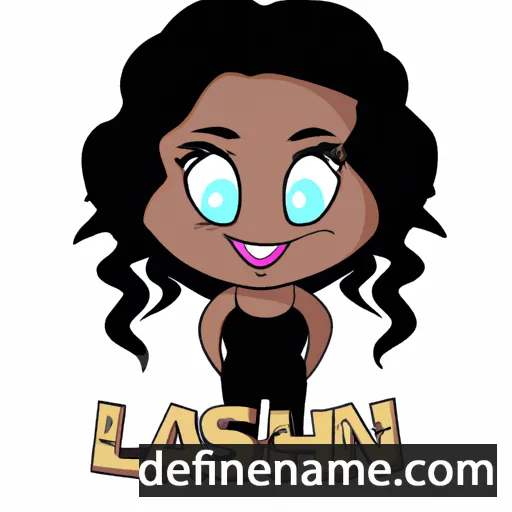 cartoon of the name Lashyn