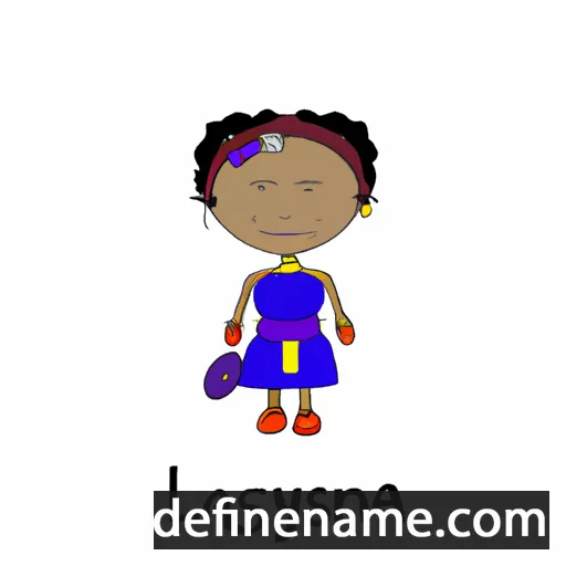 cartoon of the name Lasonya