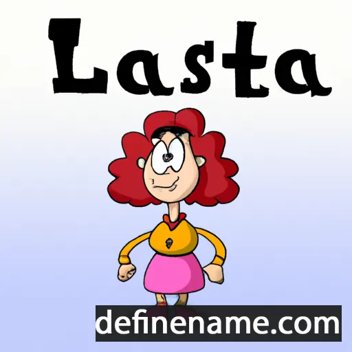 cartoon of the name Lasta