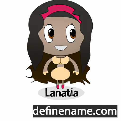 cartoon of the name Latania