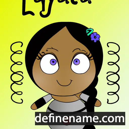 cartoon of the name Lataya