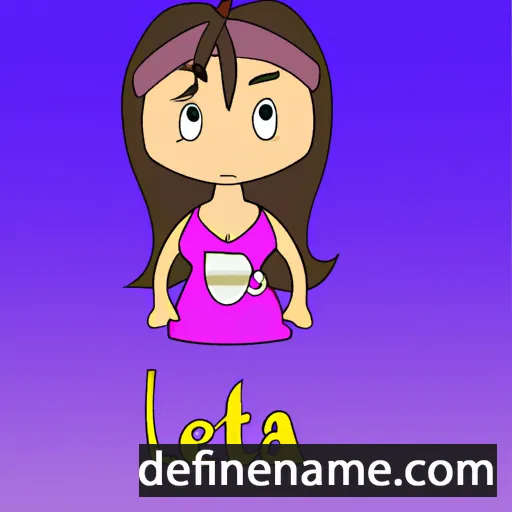 cartoon of the name Latea