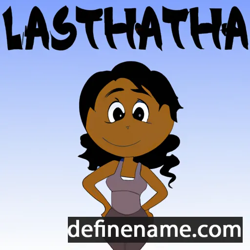 cartoon of the name Lateesha