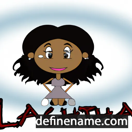 cartoon of the name Latesha