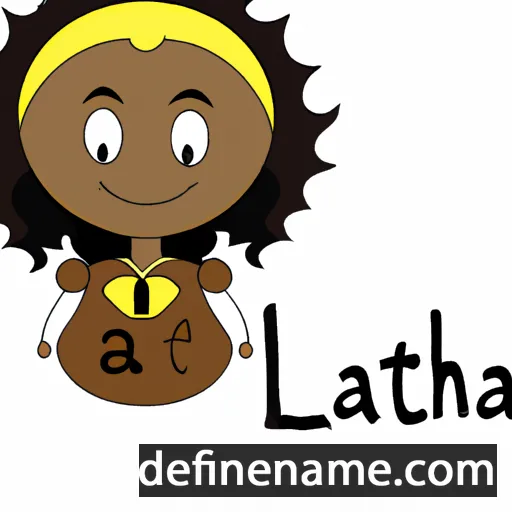 cartoon of the name Lathea