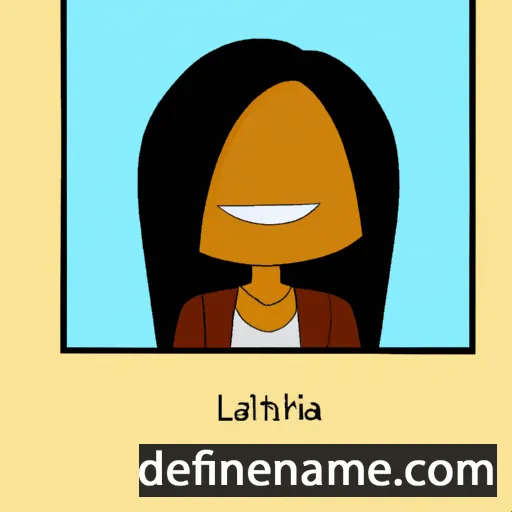 cartoon of the name Latiah