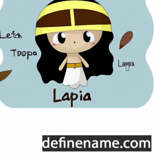 cartoon of the name Latipa