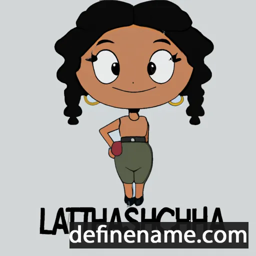 cartoon of the name Latishea