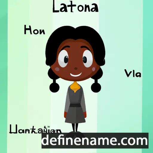 cartoon of the name Latonia