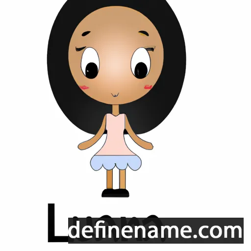 cartoon of the name Lauana