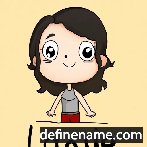 cartoon of the name Lauane