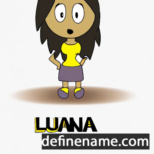 cartoon of the name Launa