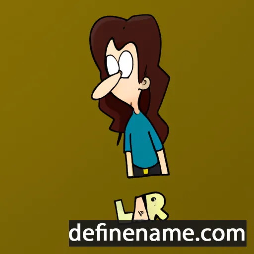 cartoon of the name Laur