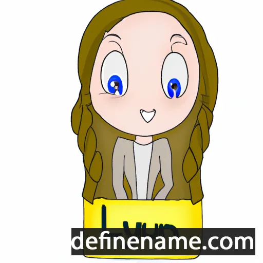 cartoon of the name Lauralyn