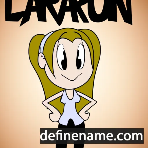 cartoon of the name Lauran