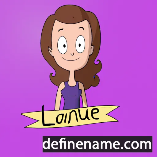 cartoon of the name Laurane