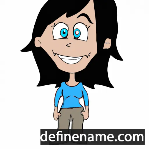 cartoon of the name Lauranne